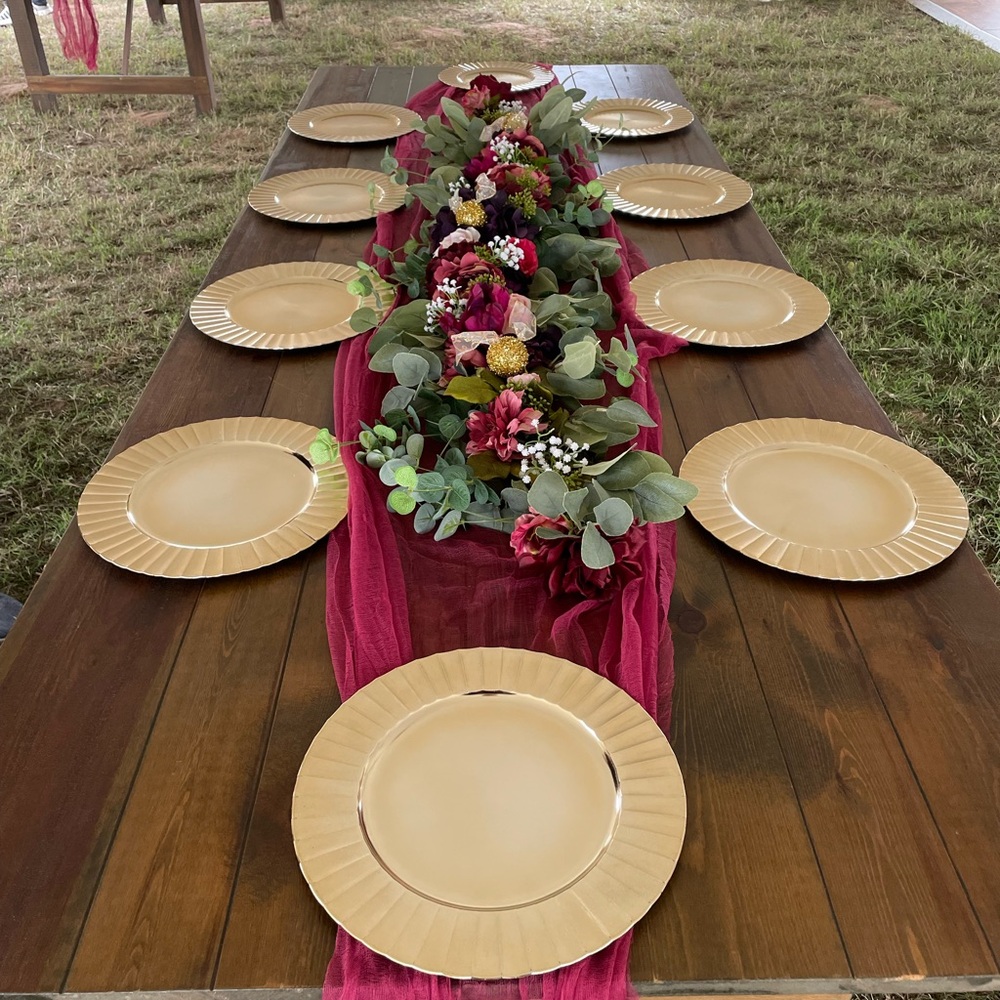 Gauze Table Runner Set Of 6